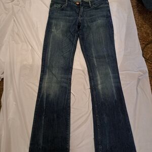 Armani Exchange Size 4 Jeans With Angel Wings On Back Pockets